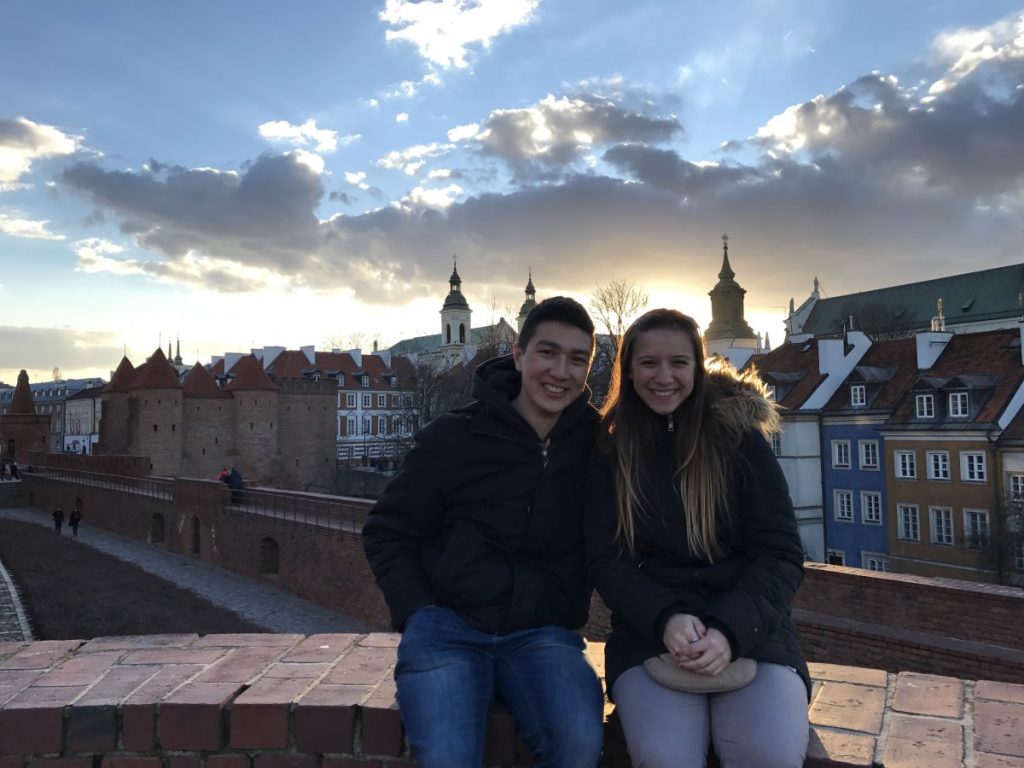 My Girlfriend and I in Poland