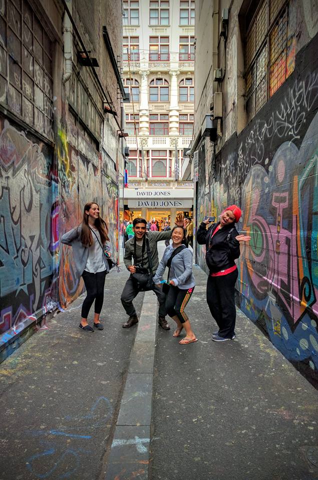 Study abroad students in Melbourne Australia
