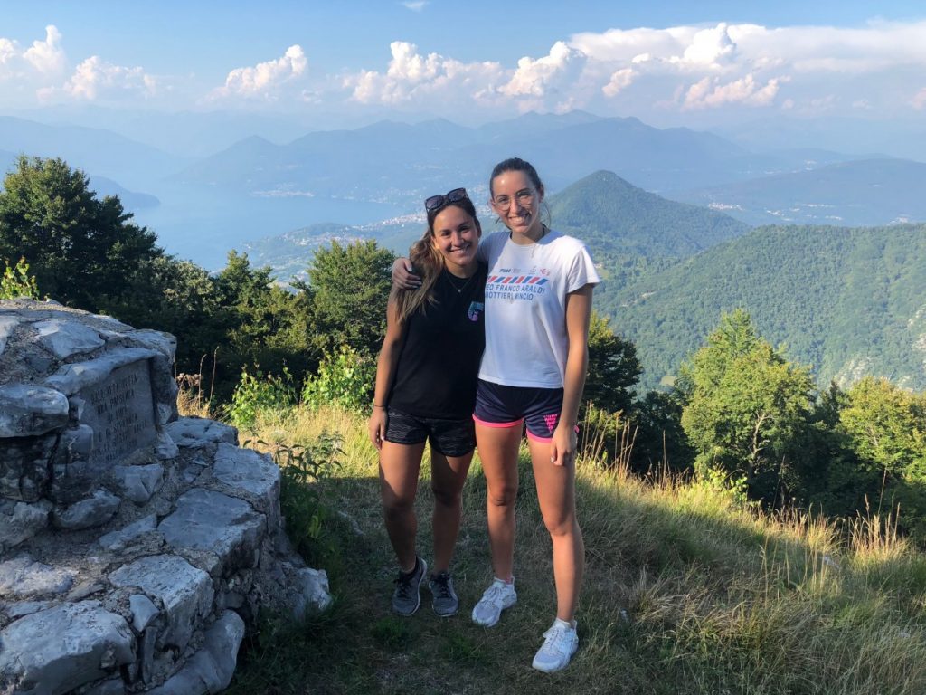 Tutor Brynn Trevizo with her student in Italy