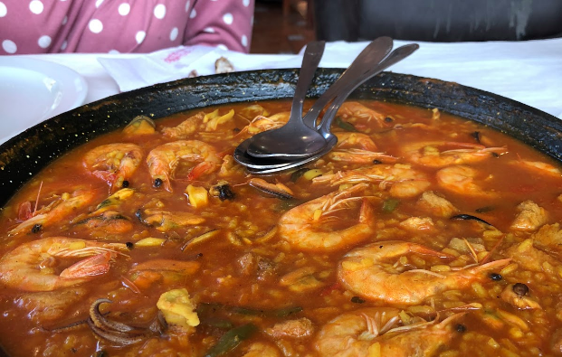 Paella, a popular Spanish meal