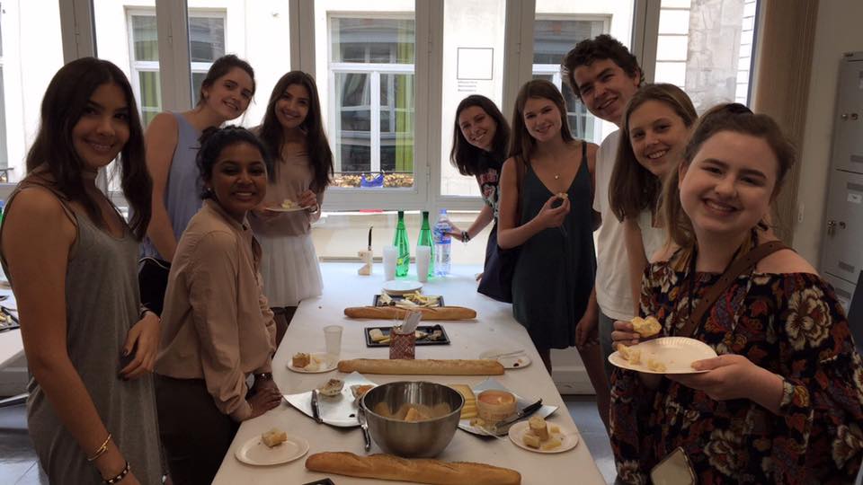 Parsons Paris API students take part in cheese tasting