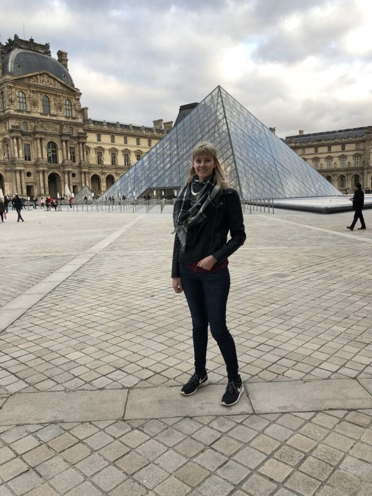 Courtney Talbot at the Louvre