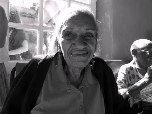 Smiling grandmother in Havana Cuba