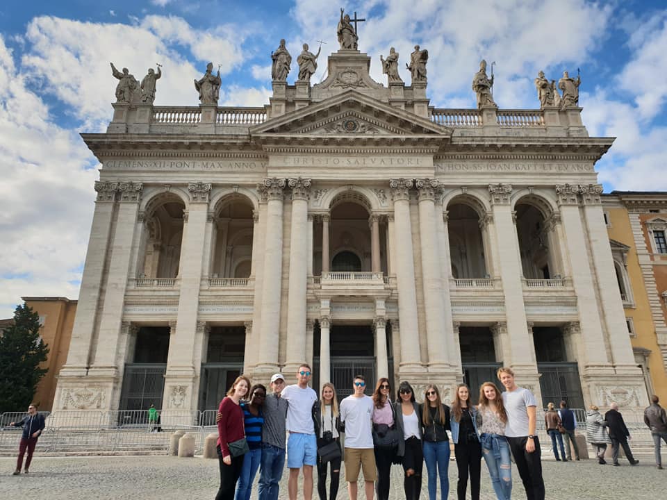 study abroad students in Rome