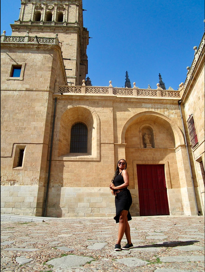 UMass student & API student Katrina Rojas in Salamanca, Spain