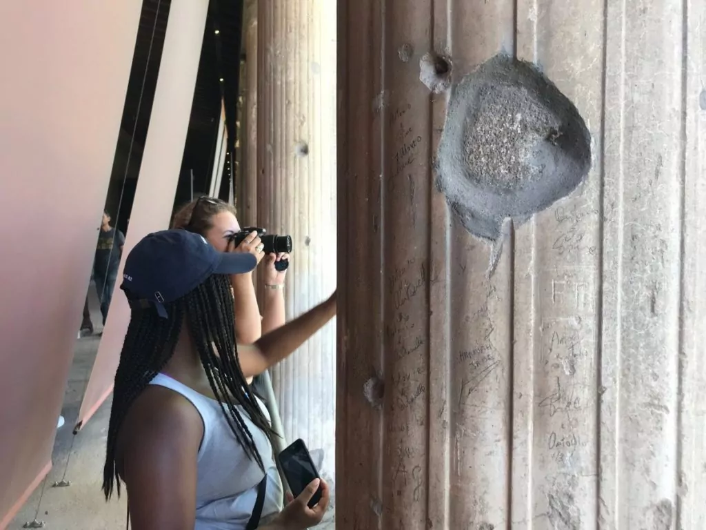 Anna Johnson in Pompeii, Italy