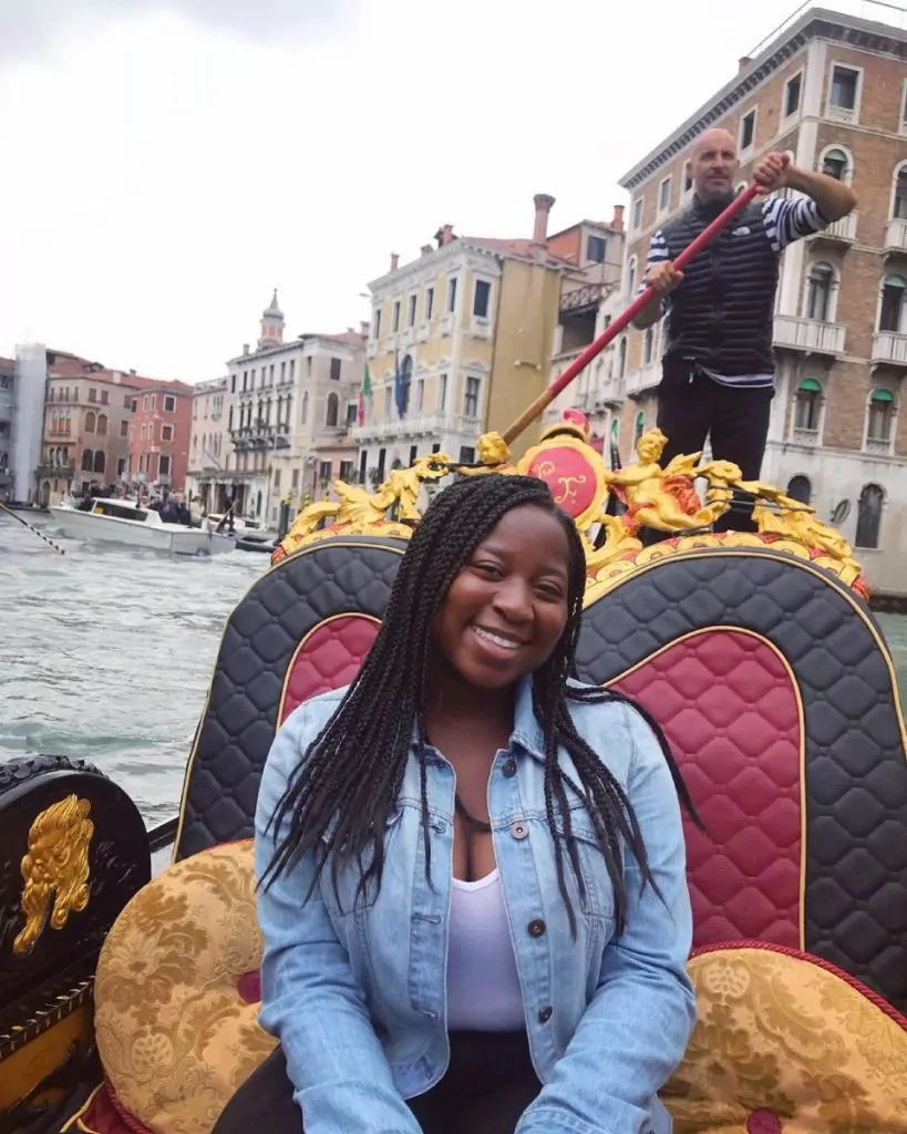 Anna Johnson in Venice Italy