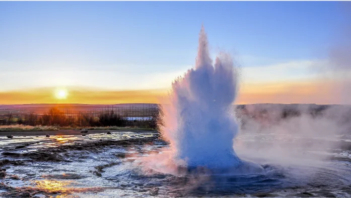 Geyser in Reykjavik, Iceland